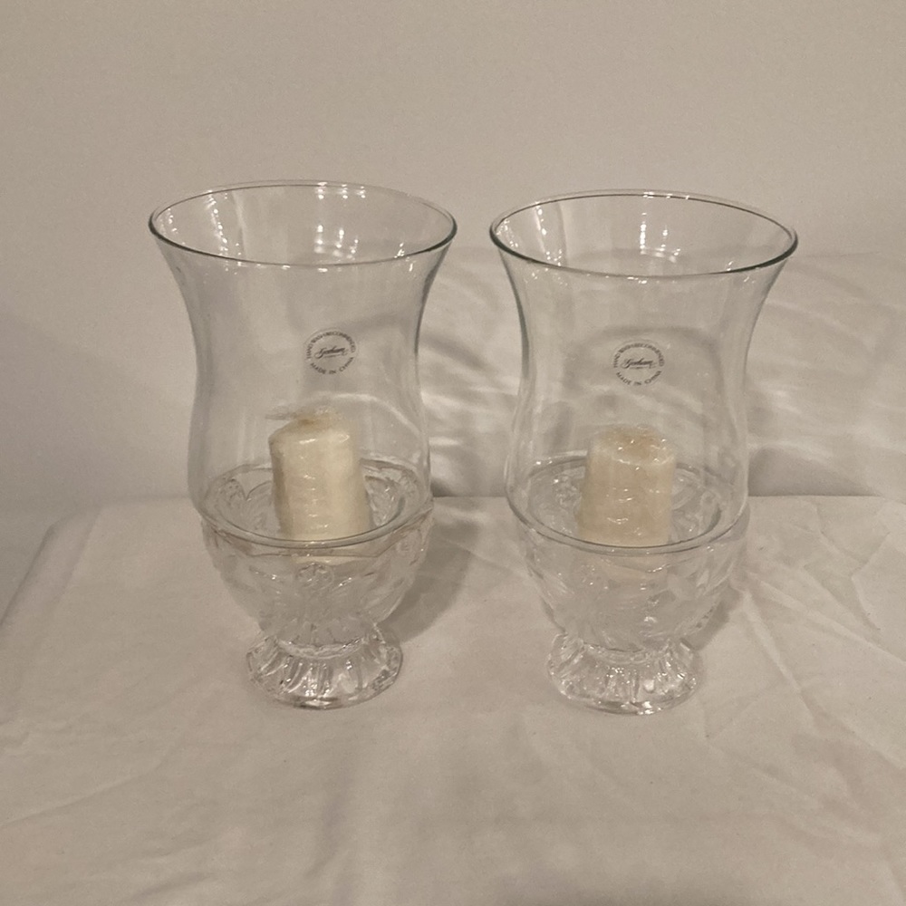 Gorham Angels Of Peace Hurricanes, Set Of 2 (Includes 2 Candels) - Picture 5 of 9